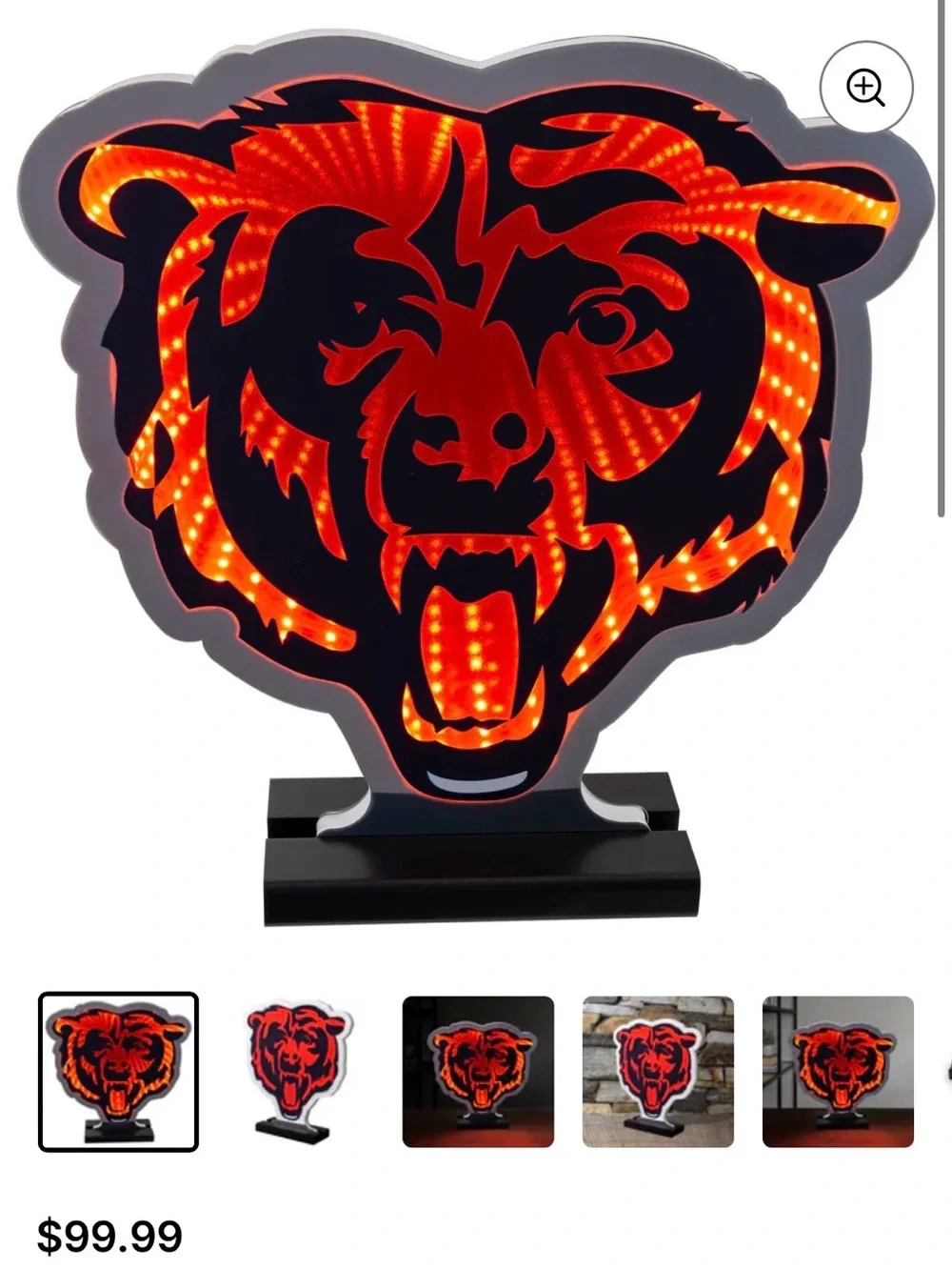 Chicago Bears LED Infinity Logo Light